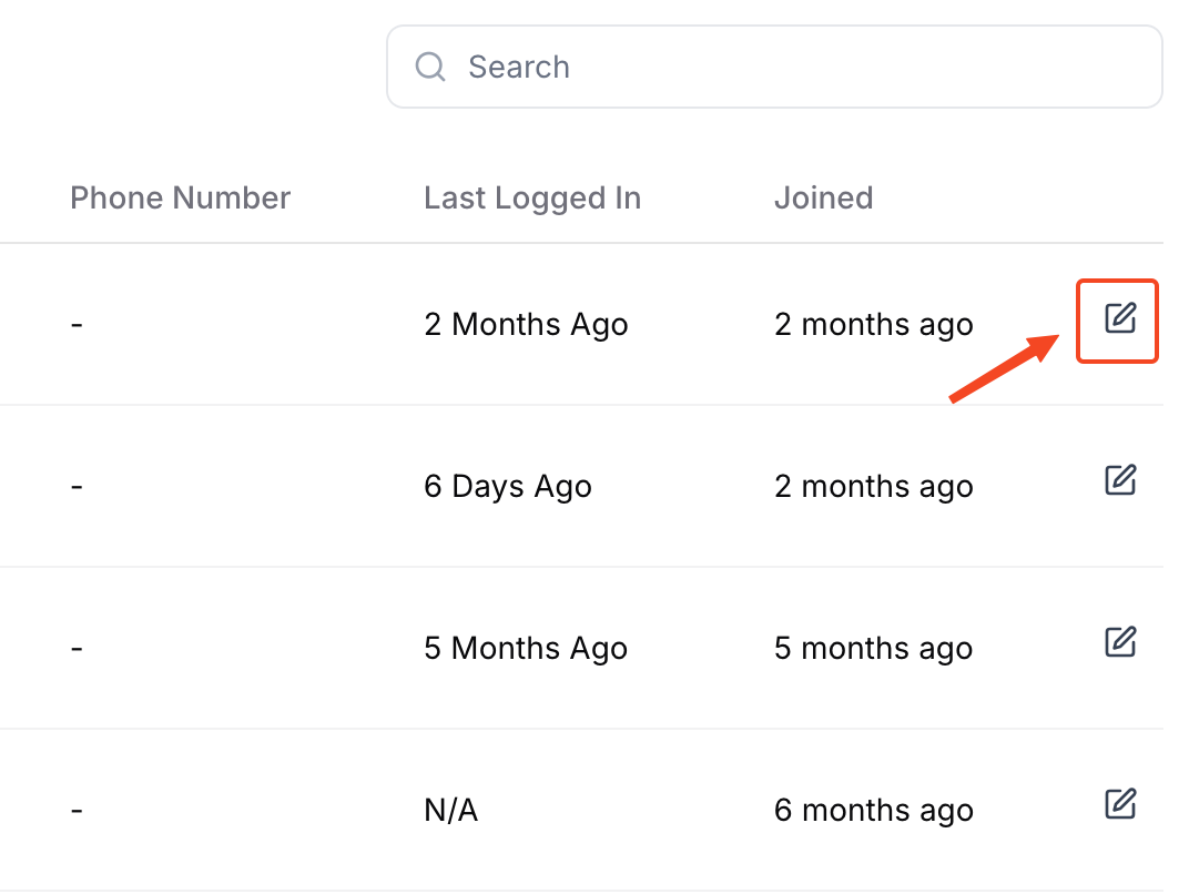 This image is a screenshot of Klasio Instructors tab with the edit button beside a particular instructor in highlight.