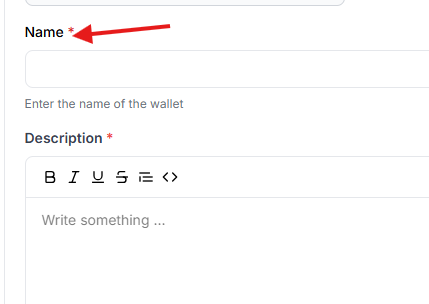 This image is a screenshot of Klasio Payment Setup window with the option to enter merchant name in highlight