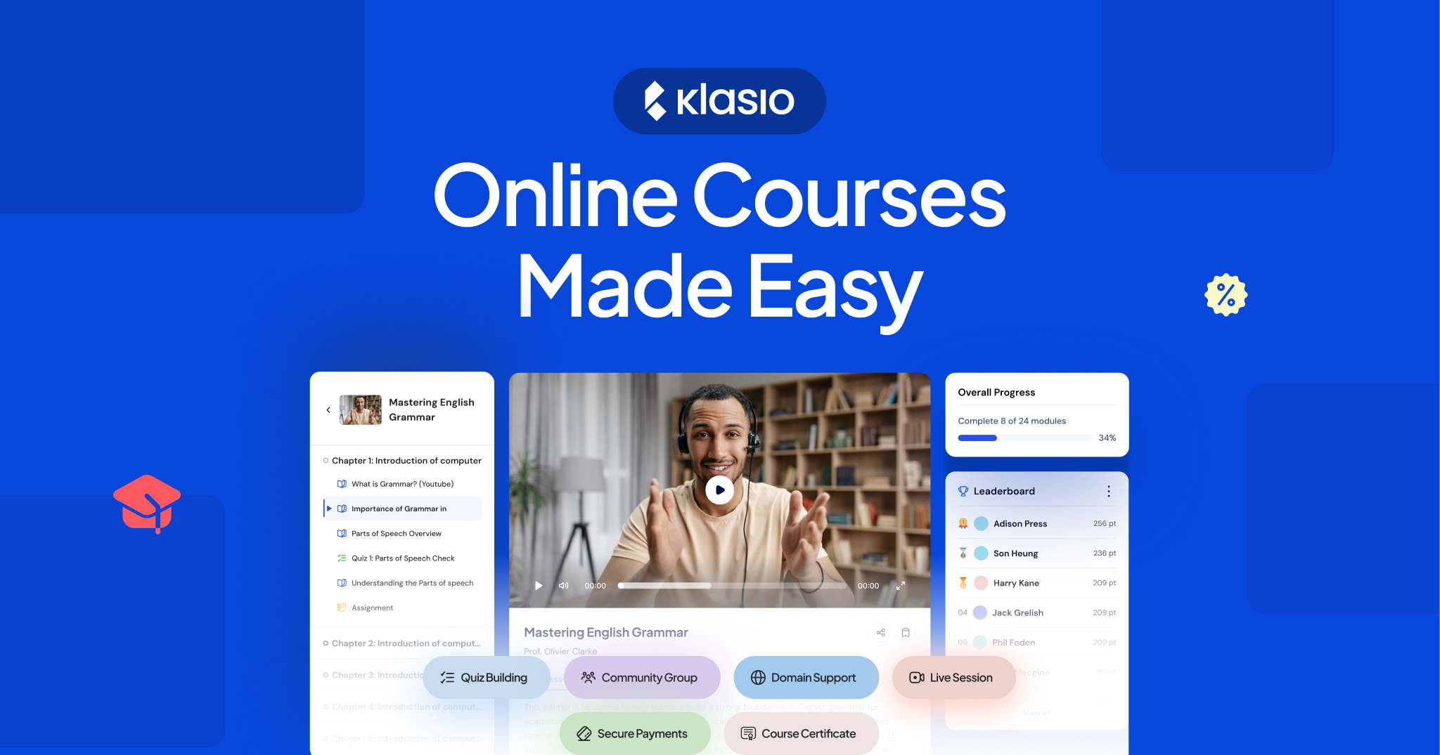 Klasio Home page