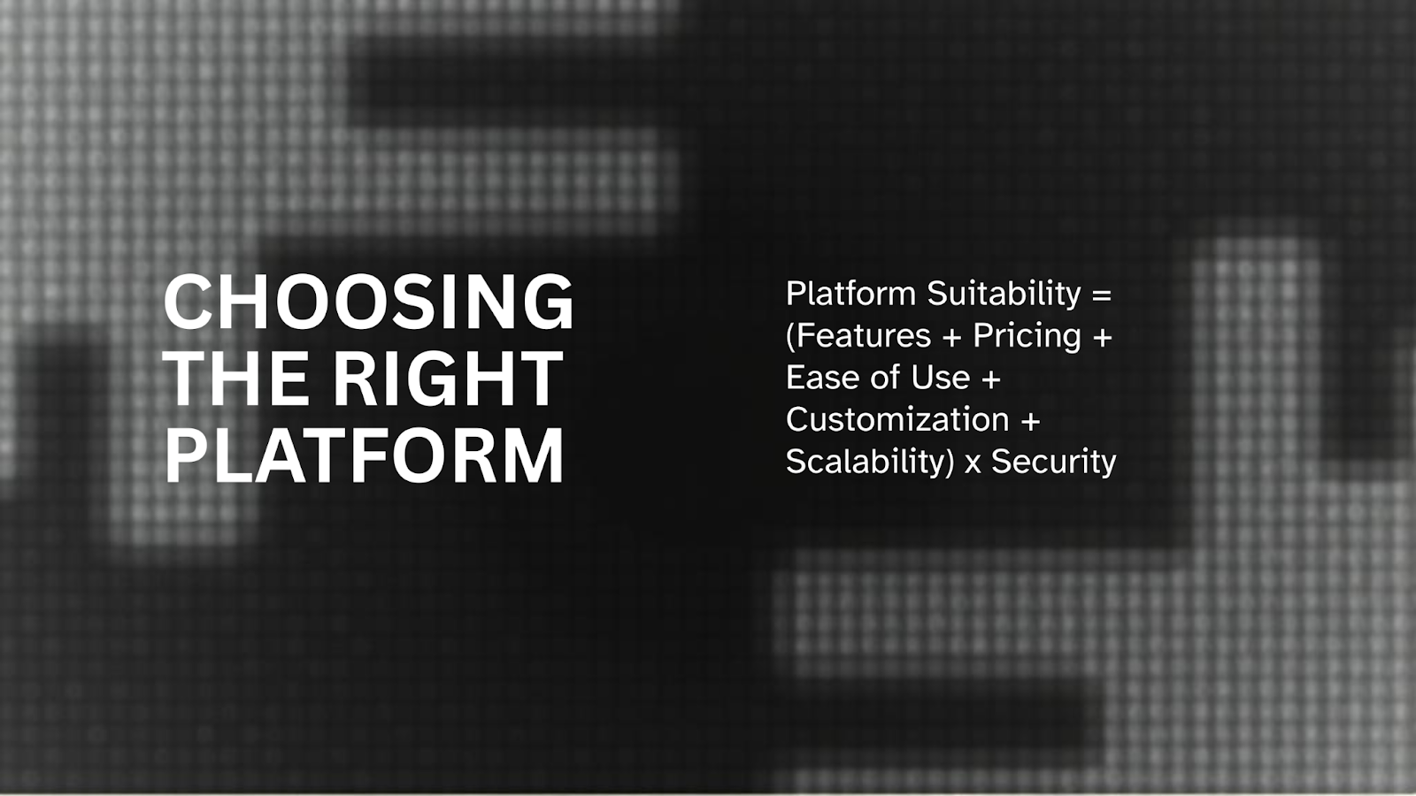 How to choose the right ecommerce platform