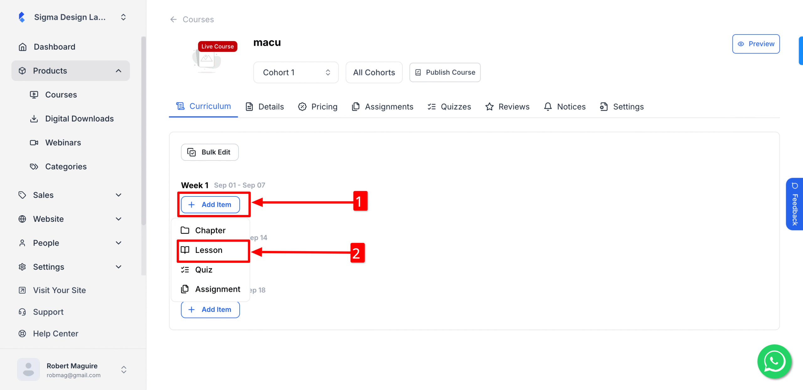 Adding lesson