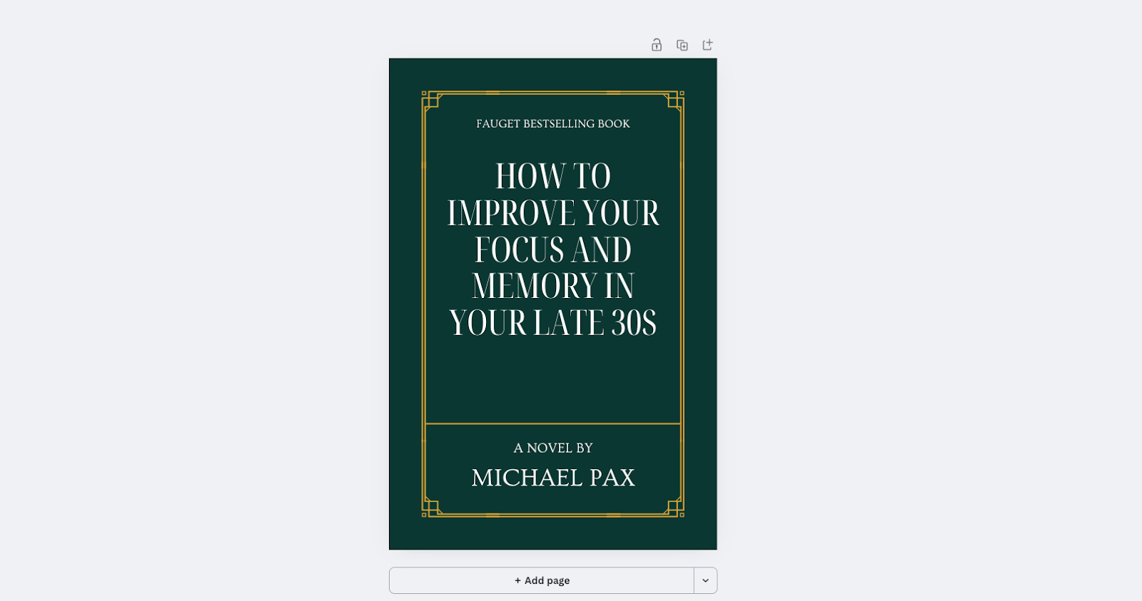 Design a Book Cover