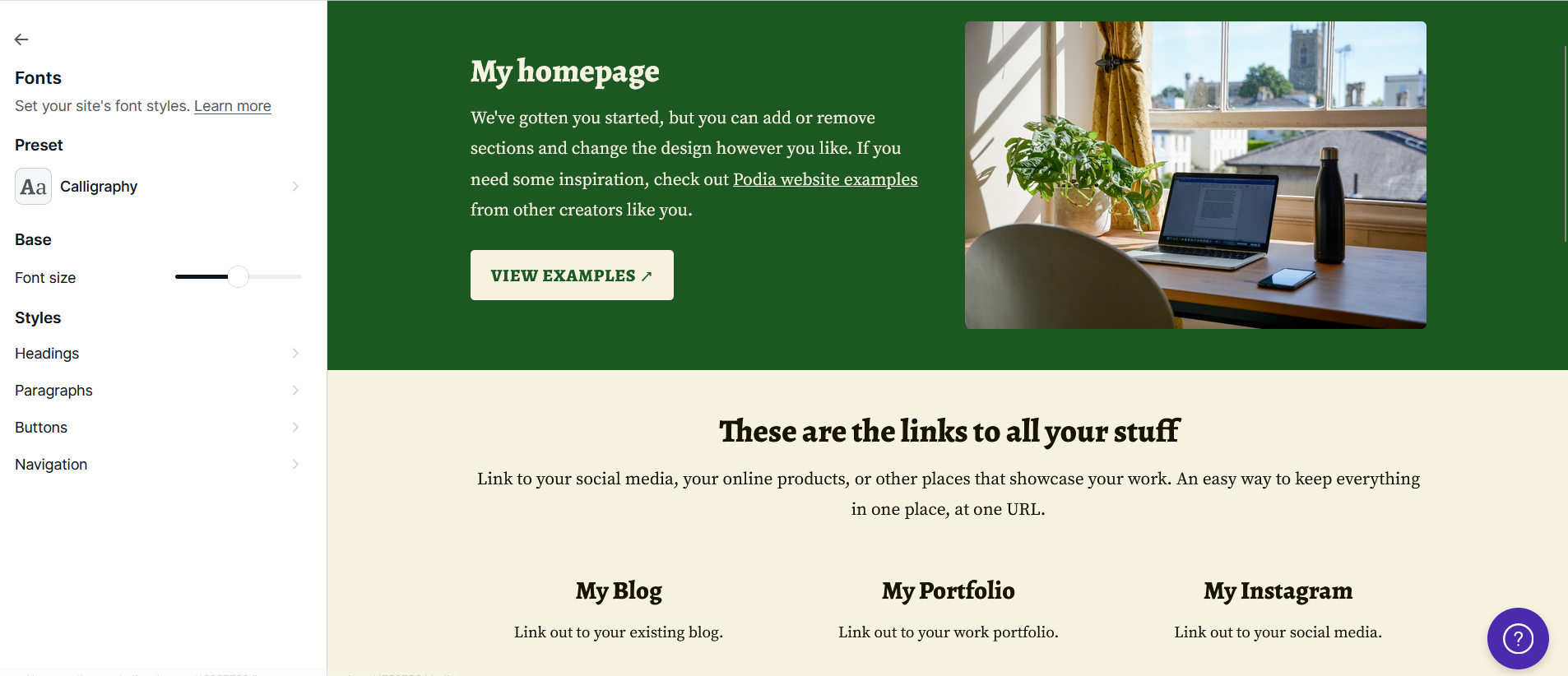 page builder