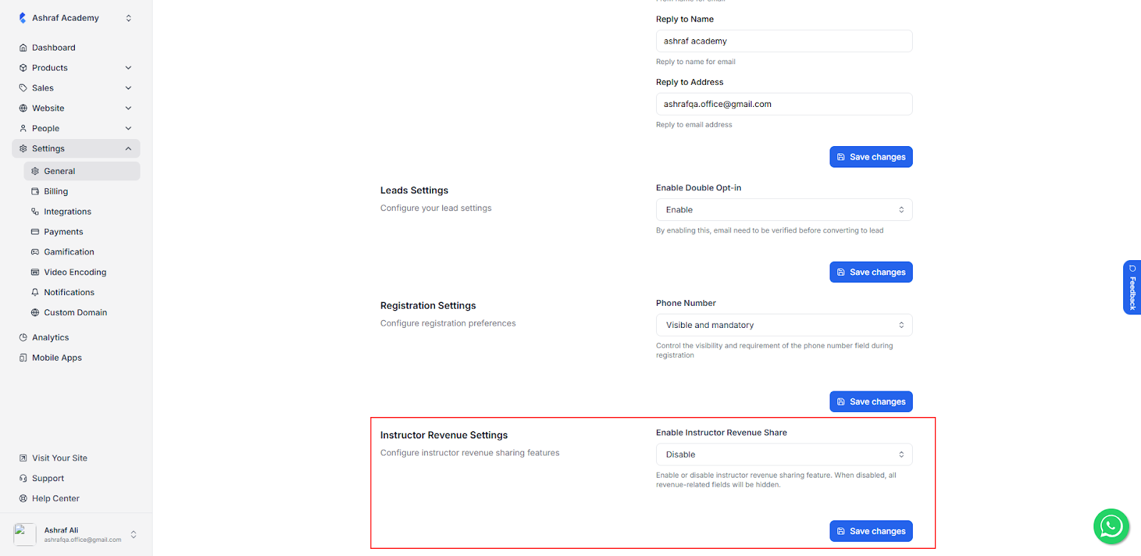 Enable Revenue Shar